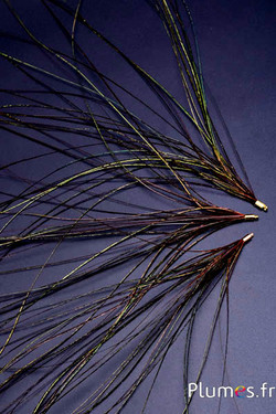 Anhänger Pfauenfaden - 15-28 cm - aztekengold-naturgrün